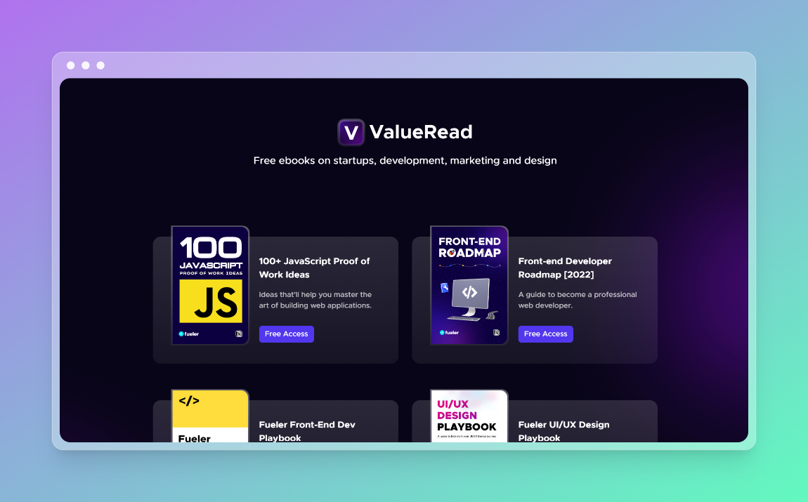 Valueread || fueler.io