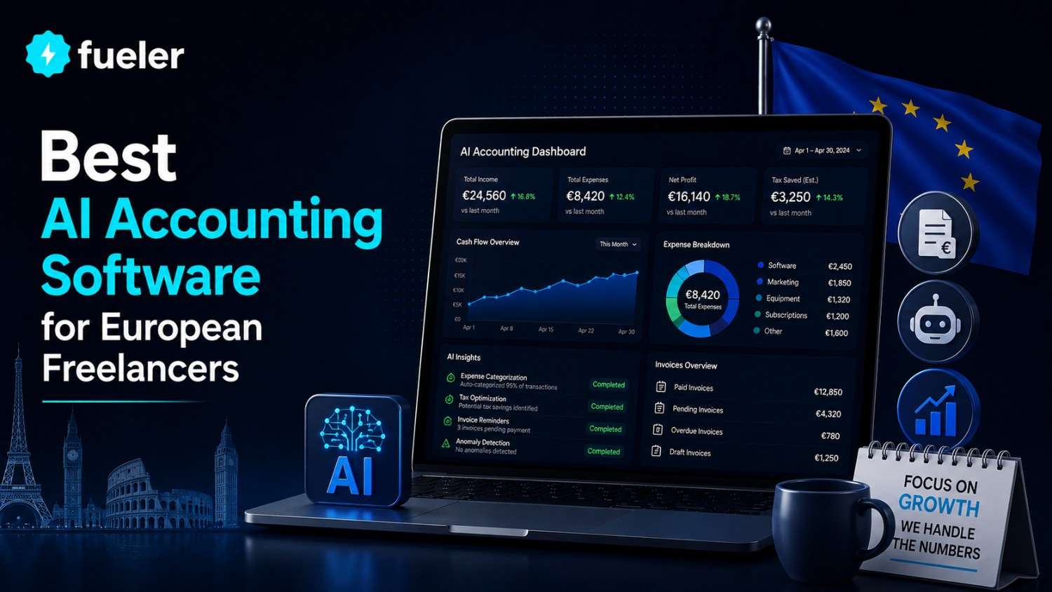 7 Best AI Accounting Software for European Freelancers