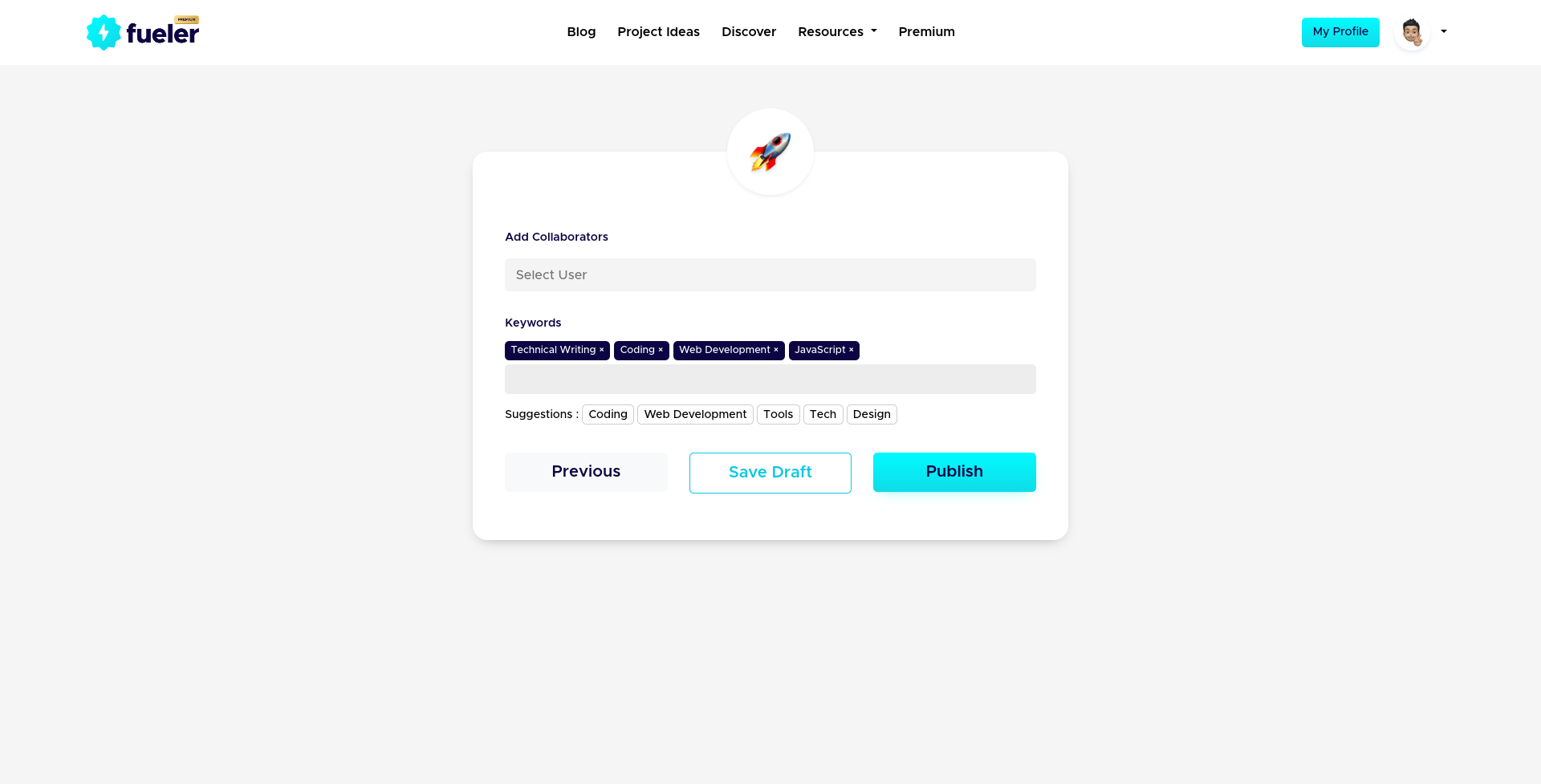 Proof of Work add Collaborators
