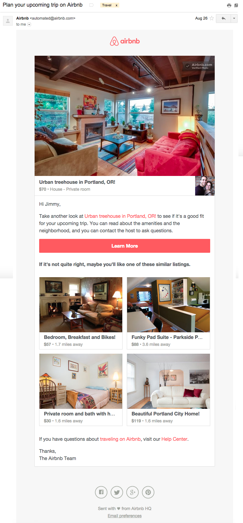 Airbnb UGC Campaign