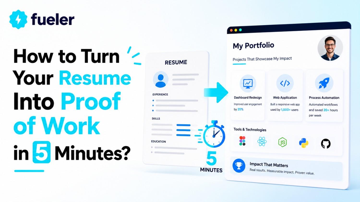 How to Turn Your Resume Into Proof of Work in 5 Minutes?