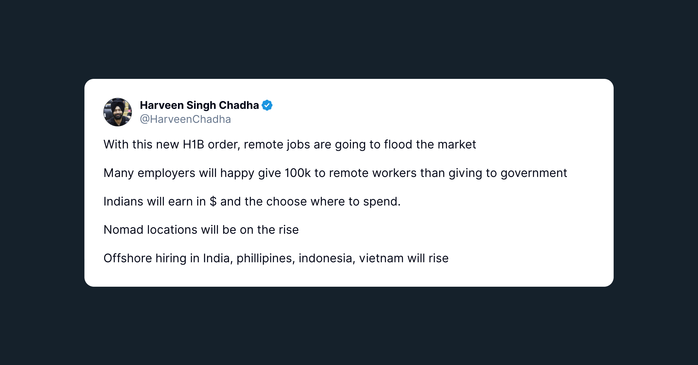 H1B Visa Cancellation and what’s in it for Indian talent