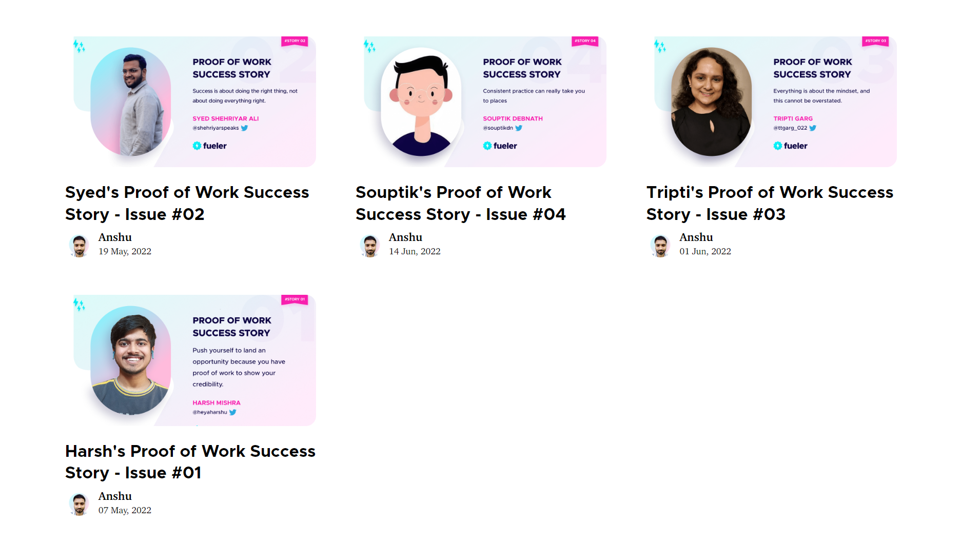 Proof of Work Success Story || Fueler.io
