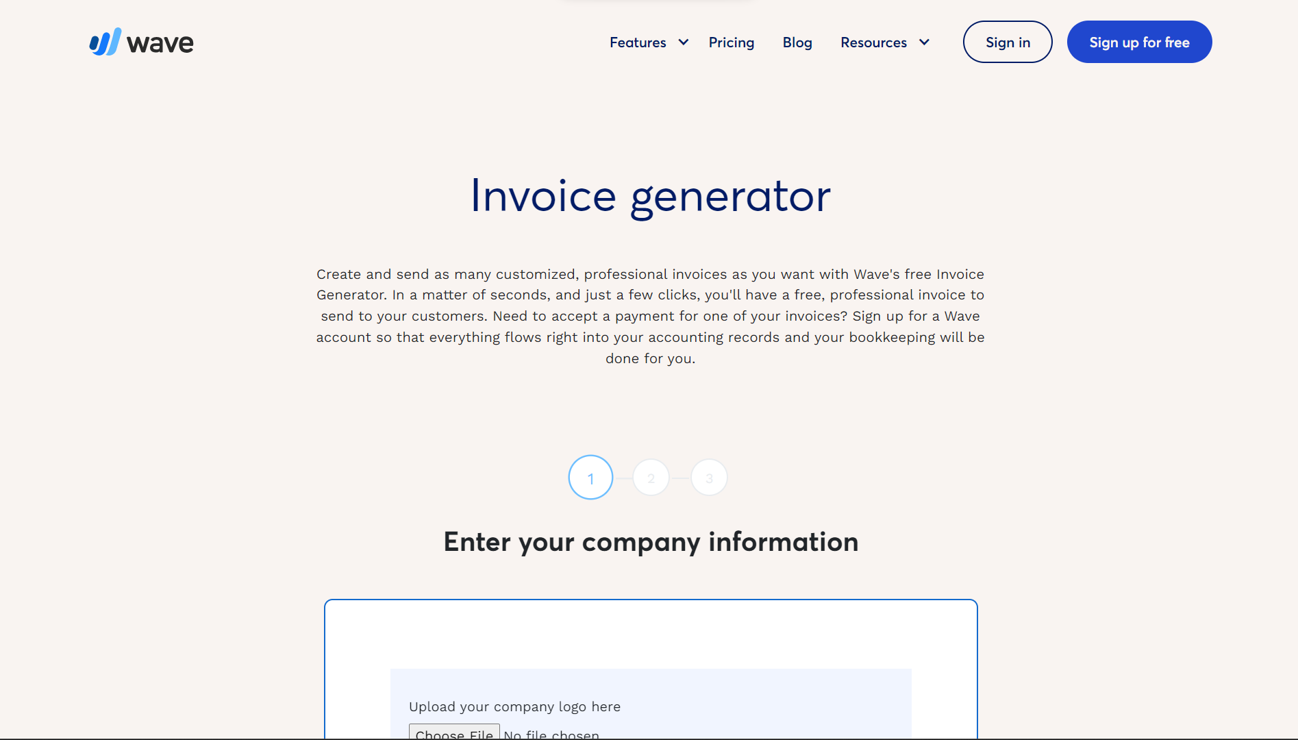 WaveApps Invoice Generator